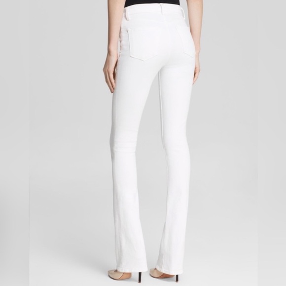 J Brand Hi-Rise REMY slim boot off-white jeans - Picture 2 of 8